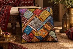 Mirror Work Cushion Cover - Pack of 2