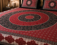 Ajrak Mandala Bedsheet Set - 3pcs