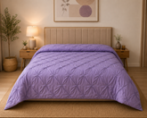 Taupe Pin-Tuck Comforter – Double Bed