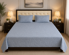 Ocean Leaf Bedsheet Set - 3pcs