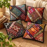 Mirror Work Cushion Cover - Pack of 2