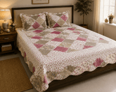 Rose Patch Bedsheet Set - 3pcs - Burgundy