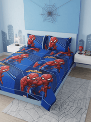 Spider Man Bedsheet Set - Burgundy
