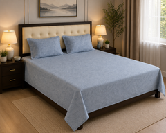 Ocean Leaf Bedsheet Set - 3pcs