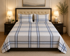 Royal Plaid Bedsheet Set - 3pcs