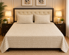 Linen weave bedsheets set - 3 pcs