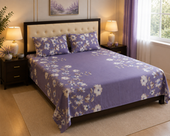 Lavender Garden Bedsheet Set - 3pcs