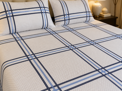 Royal Plaid Bedsheet Set - 3pcs