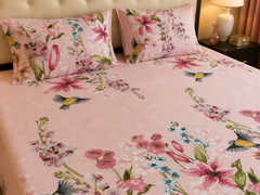 Blush Garden Bedsheet Set - 3pcs