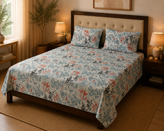 Breezy Botanics Bedsheet Set - 3pcs