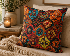 Persian Patchwork Cushion Cover - Pack Of 2