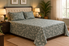 Sage mist bedsheet set - 3 pcs