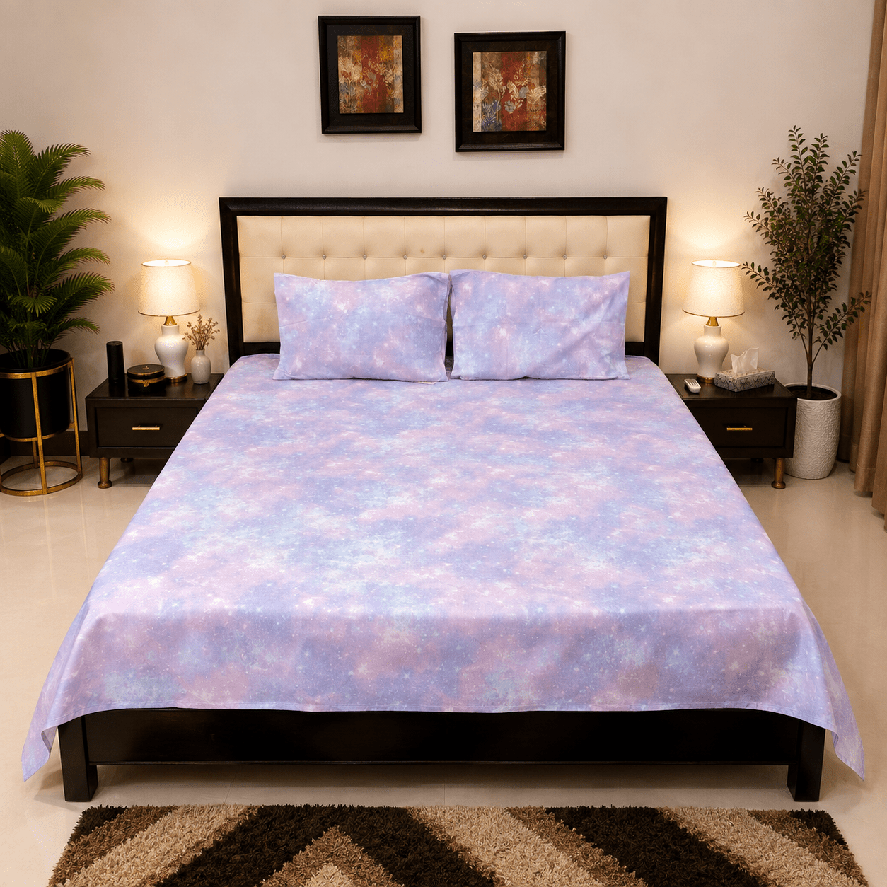 Pixie Stardust Bedsheet Set - 3pcs - Burgundy