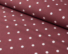 Polka Rouge Bedsheet Set - 3 Pcs - Burgundy