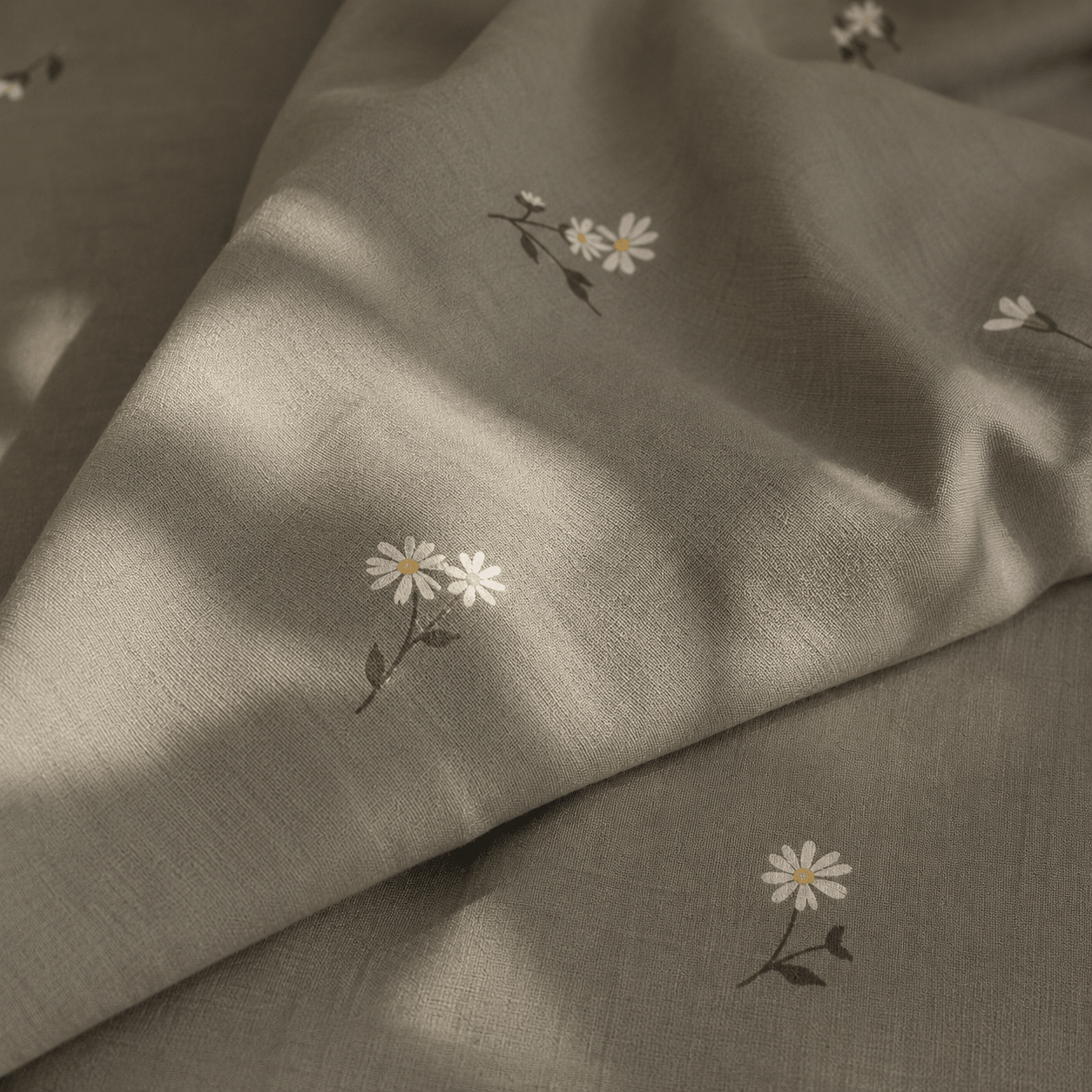 Sage Blossom Bedsheet Set - 3 Pcs - Burgundy