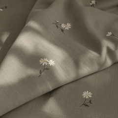 Sage Blossom Bedsheet Set - 3 Pcs - Burgundy