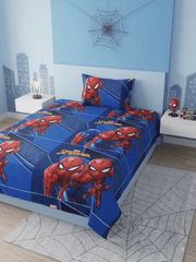 Spider Man Bedsheet Set - Burgundy