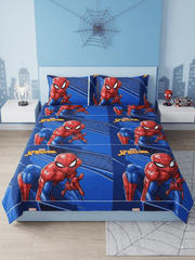 Spider Man Bedsheet Set - Burgundy