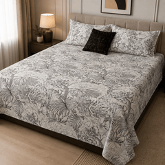 Wildwood Safari Bedsheet Set - 3 Pcs - Burgundy
